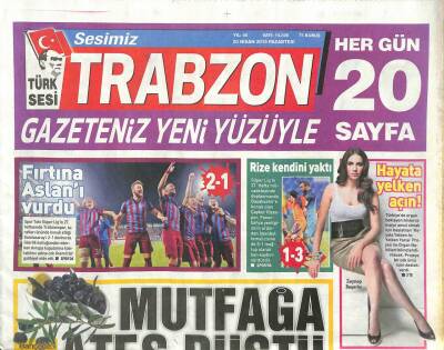 Sesimiz Trabzon Gazetesi 20 Nisan 2015 - DPli Ali Akar , APye Kınama - Rizespor Kendini Yaktı GZ113157 - 1