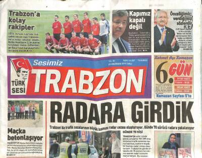 Sesimiz Trabzon Gazetesi 23 Haziran 2015 - Krizin Kaynağı Fındık Rekoltesi-Maçka Betonlaşıyor GZ105583 - 1