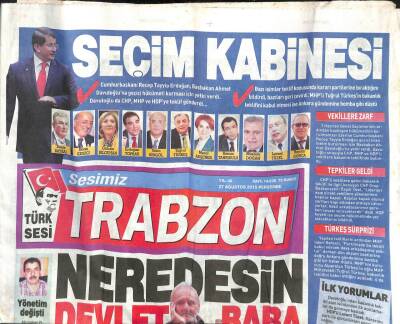 Sesimiz Trabzon Gazetesi 27 Ağustos 2015 - Artvinde Sel Sularında Botla Seyehat GZ113201 - 1
