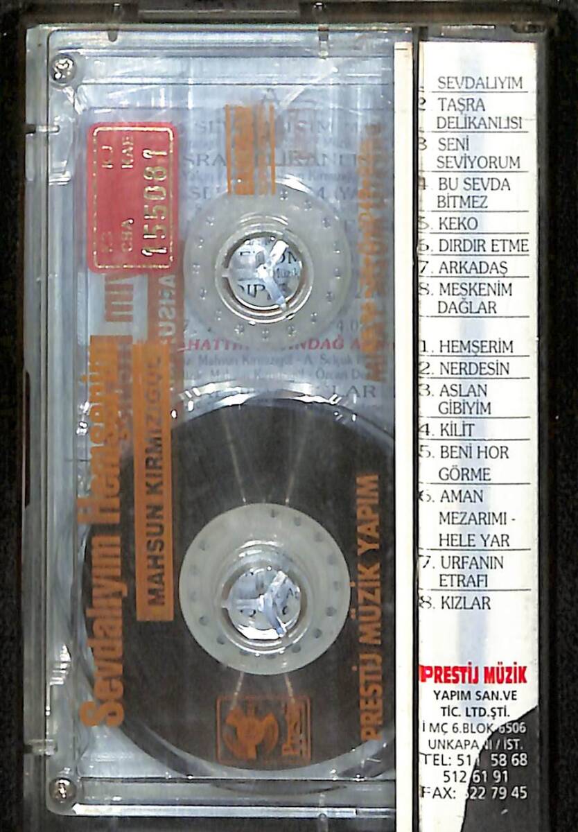 Sevdalıyım Hemşerim - Mahsun Kırmızıgül Kaset (İkinci El) KST28229 - 2