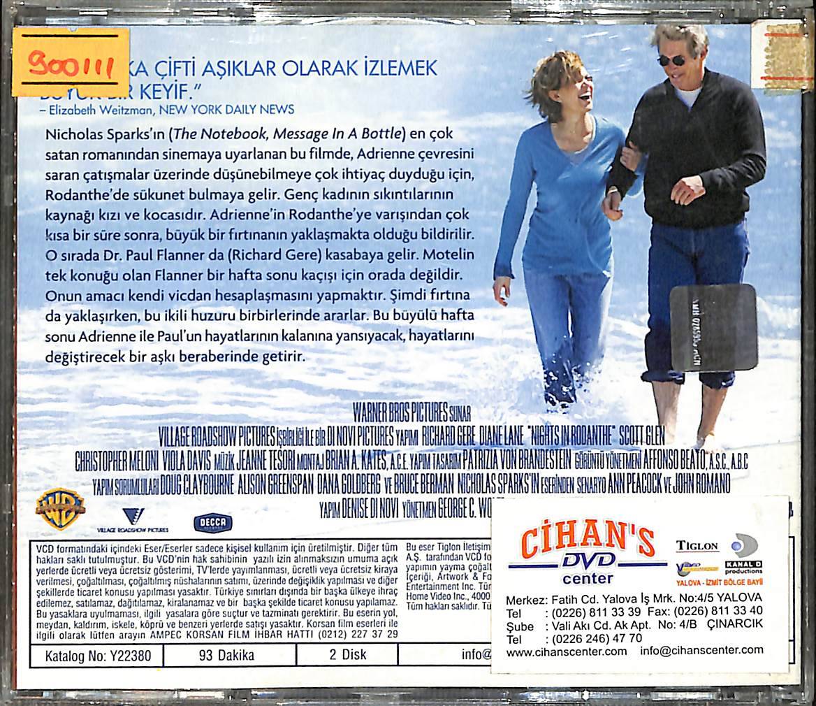 Sevgi Fırtınası - Nights in Rodanthe VCD Film (İkinci El) VCD27833 - 2