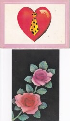 Sevgi Temalı 2li Kartpostal KRT10424 - Gökçekoleksiyon