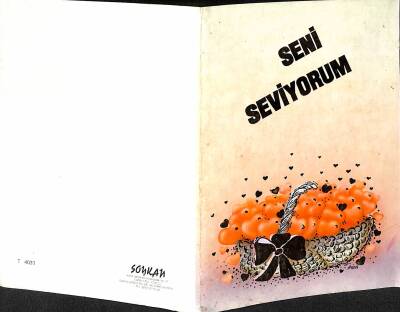 Sevgi Temalı Açılır Kapaklı Kartpostal KRT2103 - 2