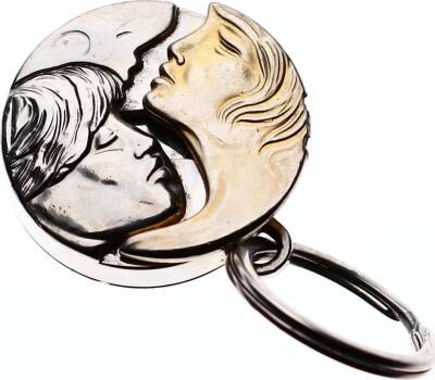 Sevgi Temalı Eski Anahtarlık ( 2 Parça) AKS384 - 2