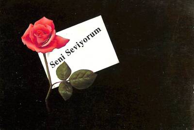 Sevgi Temalı Kartpostal KRT15571 - 1
