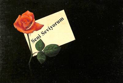 Sevgi Temalı Kartpostal KRT15573 - 1