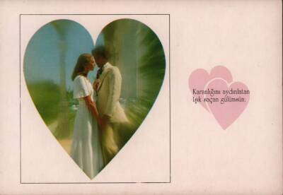 Sevgi Temalı Kartpostal KRT2087 - 1