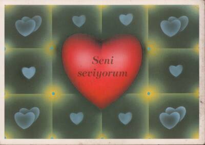 Sevgi Temalı Kartpostal KRT2100 - 1