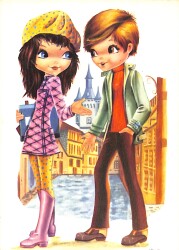 Sevgi Temalı Kartpostal KRT21050 - Gökçekoleksiyon