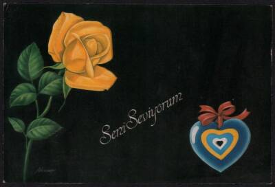 Sevgi Temalı Kartpostal KRT2164 - 1