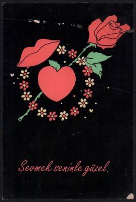 Sevgi Temalı Kartpostal KRT2215 - 1