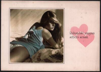 Sevgi Temalı Kartpostal KRT2221 - 1