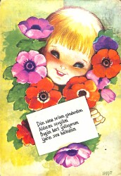 Sevgi Temalı Kartpostal KRT3827 - Gökçekoleksiyon