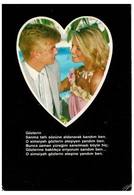 Sevgi Temalı Kartpostal KRT9662 - 1