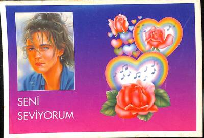 Sevgi Ve Çiçek Temalı Kartpostal KRT15317 - 1