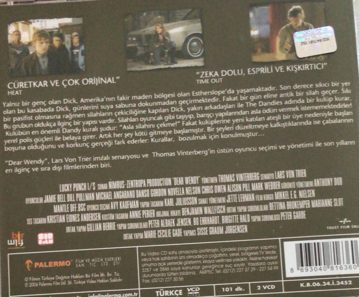 Sevgili Wendy VCD Film VCD7867 - 2