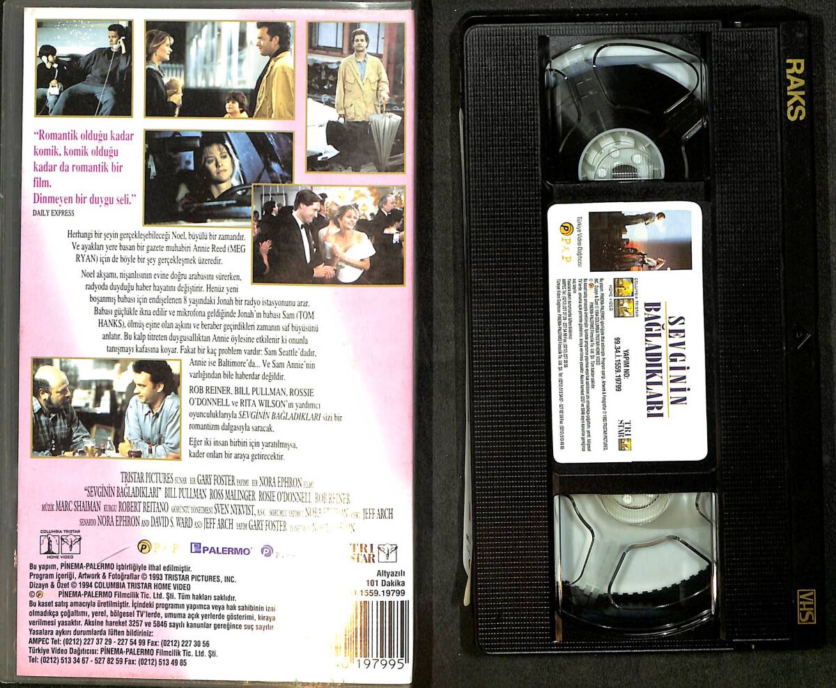 Sevginin Bağladıkları - Sleepless In Seattle - VHS (İkinci El) DVD2722 - 2