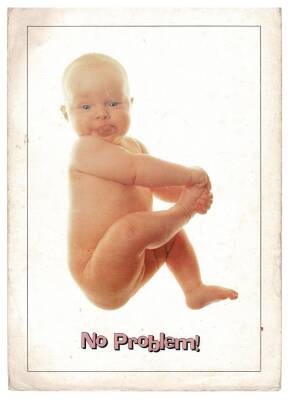 Sevimli Bebek Büyük Boy Kartpostal KRT9209 - 1
