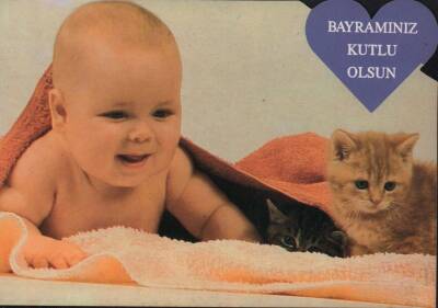 Sevimli Bebek Kartpostalı KRT2378 - 1