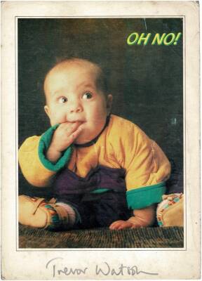 Sevimli Bebek Temalı Kartpostal Büyük Boy KRT5680 - 1