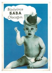 Sevimli Bebek Temalı Kartpostal KRT9614 - Gökçekoleksiyon