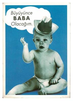 Sevimli Bebek Temalı Kartpostal KRT9614 - 1