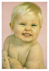 Sevimli Bebek Temalı Kartpostal KRT9617 - Gökçekoleksiyon