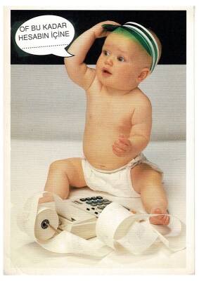Sevimli Bebek Temalı Kartpostal KRT9651 - 1