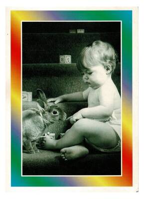 Sevimli Bebek Temalı Kartpostal KRT9681 - 1