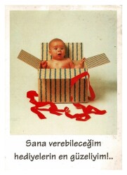 Sevimli Bebek Temalı Kartpostal KRT9710 - Gökçekoleksiyon