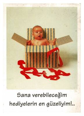 Sevimli Bebek Temalı Kartpostal KRT9710 - 1