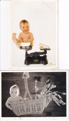 Sevimli Bebekler 2li Kartpostal KRT10333 - 2