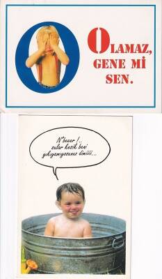 Sevimli Bebekler 2li Kartpostal KRT10334 - 2