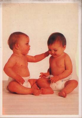 Sevimli Bebekler Kartpostal KRT2301 - 1