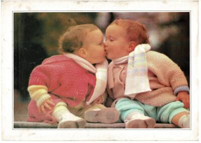 Sevimli Bebekler Temalı Kartpostal Büyük Boy KRT5615 - 1