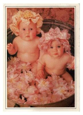 Sevimli Bebekler Temalı Kartpostal KRT9639 - 1