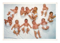 Sevimli Bebekler Temalı Kartpostal KRT9666 - Gökçekoleksiyon