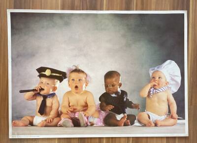 Sevimli Bebekler ULTRA DEV BOY KARTPOSTAL (70x50cm) KRT17466 - 1