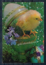 Sevimli Civciv kartpostalı KRT2627 - Gökçekoleksiyon