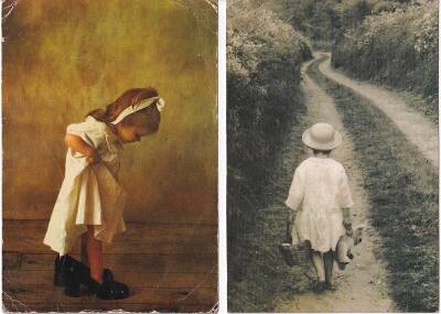 Sevimli Çocuk 2li Kartpostal KRT10338 - 2