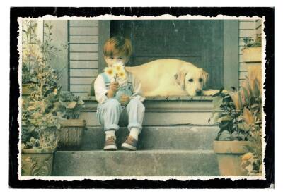 Sevimli Çocuk Büyük Boy Kartpostal KRT9203 - 1