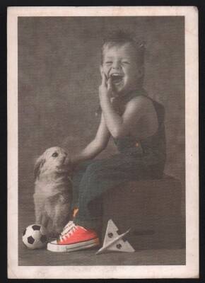 Sevimli Çocuk Orta Boy Kartpostal KRT5146 - 1