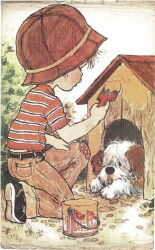 Sevimli Çocuk Temalı Kartpostal Büyük Boy KRT5628 - Gökçekoleksiyon