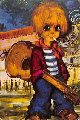 Sevimli Çocuk Temalı Kartpostal KRT13950 - 1