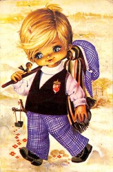 Sevimli Çocuk Temalı Kartpostal KRT15511 - Gökçekoleksiyon