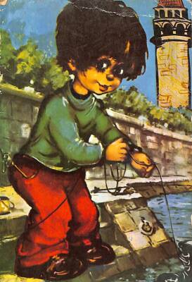Sevimli Çocuk Temalı Kartpostal KRT16204 - 1