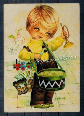 Sevimli Çocuk Temalı Kartpostal KRT4276 - 1