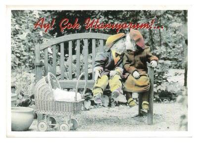 Sevimli Çocuk Temalı Kartpostal KRT9609 - 1