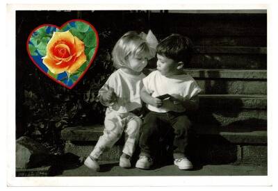Sevimli Çocuk Temalı Kartpostal KRT9610 - 1