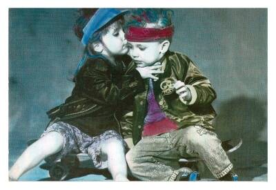 Sevimli Çocuk Temalı Kartpostal KRT9688 - 1